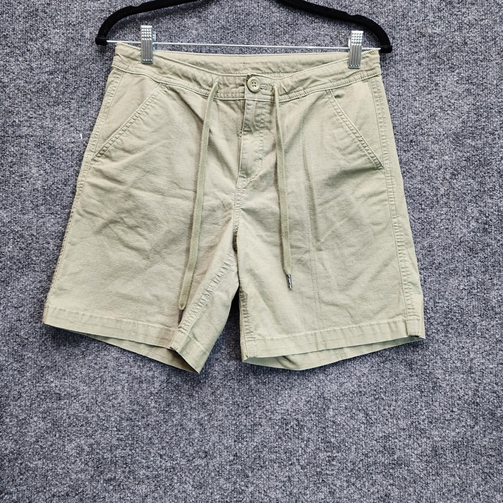 Eddie Bauer Women's Drawstring Stretch Hiking Travel Outdoor Utility Shorts Sz 2